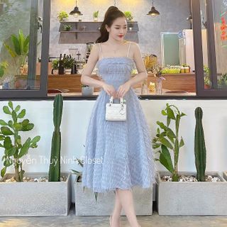 Đầm Maxi Quảng Châu Thiết Kế Siêu Đẹp - Đầm Thiết Kế Dự Tiệc Sang Trọng Dành Cho Mọi Lưa Tuổi - MS: A110