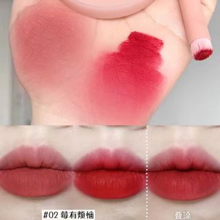 Son nhung 2 năng có gương kèm cọ