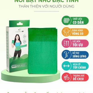 Đai sợi nhiệt tặng gel tan mỡ ớt xanh