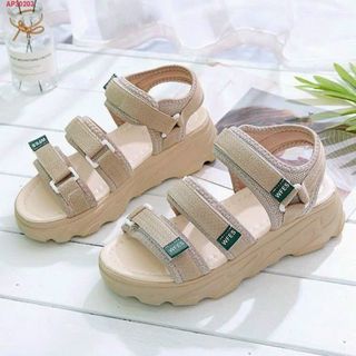 Sandal nữ đế cao 2 quai ngang cá tính giá sỉ