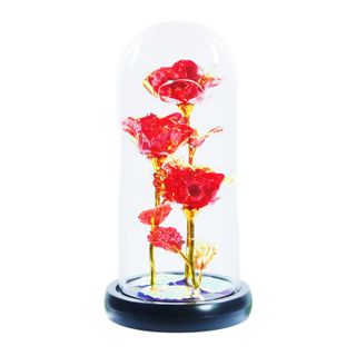 Hoa hồng đèn led thủy tinh
