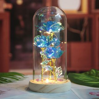 Hoa hồng đèn led thủy tinh
