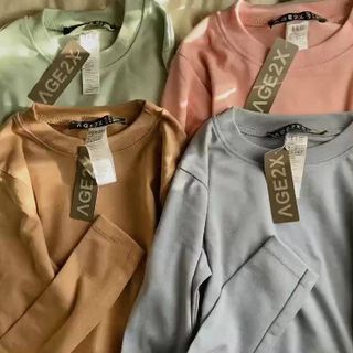 (Ảnh thật) Áo croptop body TAY DÀI chính hãng AGE2X CHẤT LƯỢNG CAO