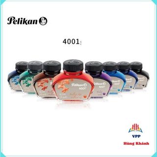 (Siêu Hot) Mực Pelikan, Mực Đức (lọ 62,5ml), mực không phai, bay mầu, mực không lắng cặn, dùng viết bút nét thanh, đậm.