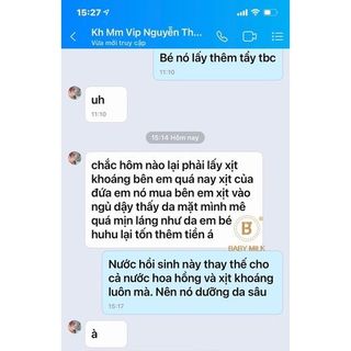 [Hot] Nước Hồi Sinh Refeshing Water Baby Milk (Thay Thế Xịt Khoáng Và Nước Hoa Hồng) - Hàng Hiệu Vũ Phạm