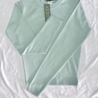 Áo croptop tay dài borip len tăm, co giãn, dầy dặn, thoáng khí, chính hãng AGE2X,