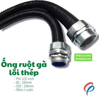 Ống ruột gà lõi thép phi 16, phi 20, phi 25, phi 32,...