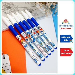 Bút bi nước SIÊU RẺ ĐORAEMON, Bút bi Thiên Long Gel 012 Doraemon Kèm Ruột bút GR-04, đủ 3 màu tím, xanh, đen