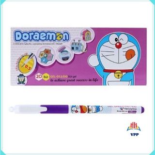 Bút bi nước SIÊU RẺ ĐORAEMON, Bút bi Thiên Long Gel 012 Doraemon Kèm Ruột bút GR-04, đủ 3 màu tím, xanh, đen