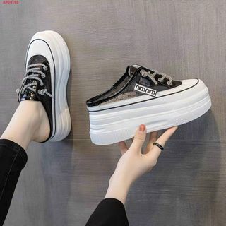 Giày sục lưới dáng thể thao độn đế cá tính