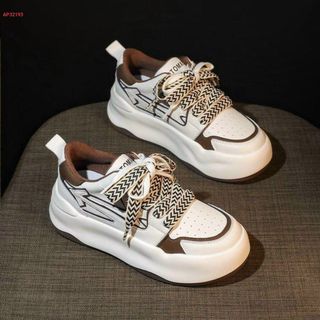 Giày thể thao nữ da mềm trắng viền gót màu đẹp AP32