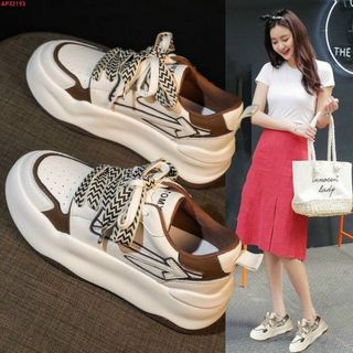 Giày thể thao nữ da mềm trắng viền gót màu đẹp AP32