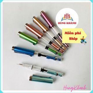 Bút máy 09 vỏ trong ngòi mài - ngòi lá tre thanh đậm, Bút Luyện Chữ, Ngòi Kim Tinh Lá Tre Tạo Thanh Đâm, Ngòi Không Rỉ