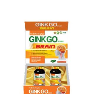 Viên uống ginkgo brain max giúp tăng tuần hoàn máu, giảm hình thành cục máu đông, tăng tuần hoàn máu – Hộp 2 lọ x 30 viên