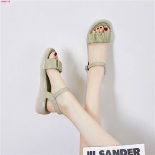 sandal nữ quai nhún chất da mềm êm chân