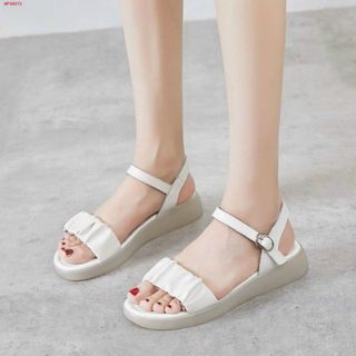 sandal nữ quai nhún chất da mềm êm chân