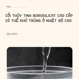 Máy Xay Thực Phẩm Đa Năng Dung Tích 600ml Bear QSJ-B02R1/B02U2 Công suất 200W Cối Thuỷ Tinh Chính Hãng