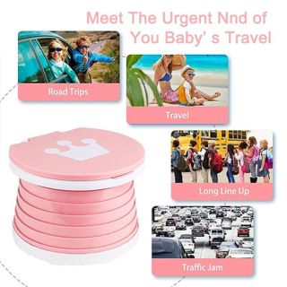 Bô cho bé, Bô cho bé đi vệ sinh, Bồn cầu thu nhỏ KidAndMom gấp gọn di động thuận tiện để trong nhà hoặc đi du lịch
