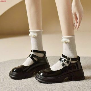 Giày búp bê nữ chất da mềm phối quai ngang khóa đẹp