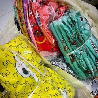 Đồ bộ nữ, pyjama mặc nhà lụa thái mịn, mát, áo tay ngắn, quần dài