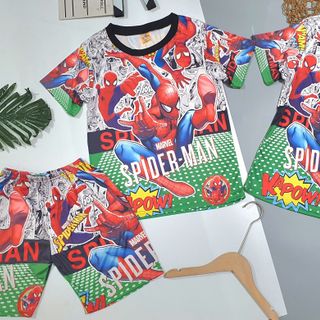 [8-40Kg] Bộ đồ bé trai quần đùi in hình 3D HOT TREND - ms02
