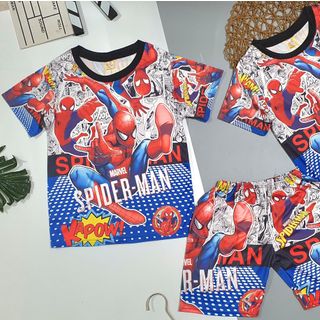 [8-40Kg] Bộ đồ bé trai quần đùi in hình 3D HOT TREND - ms02