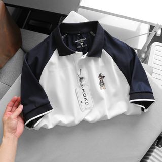 ÁO POLO NAM, ÁO THUN NAM, ÁO CỔ BẺ , POLO PHỐI IN GẤU