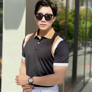 ÁO POLO, POLO, ÁO POLO NAM, ÁO THUN NAM, ÁO CỔ TRỤ PHỐI THÊU P35