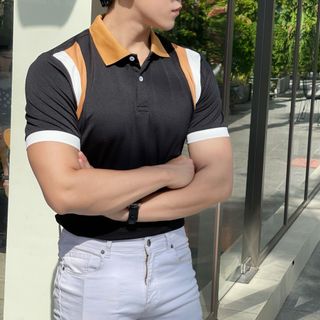 ÁO POLO, POLO, ÁO POLO NAM, ÁO THUN NAM, ÁO CỔ TRỤ PHỐI THÊU P35