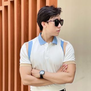 ÁO POLO, POLO, ÁO POLO NAM, ÁO THUN NAM, ÁO CỔ TRỤ PHỐI THÊU P35
