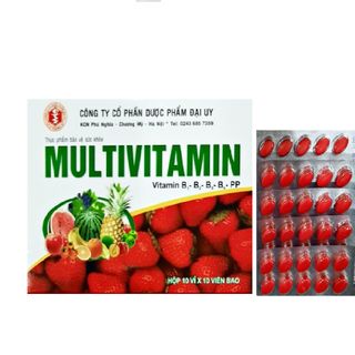 Multivitamin Đại Uy bổ sung vitamin, giúp tăng cường sức đề kháng, tăng miễn dịch – Hộp 100 viên