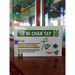 Tê bì chân tay IDC,	tê đầu ngón tay giúp hạn chế đau dây thần kinh ngoại biên hộp 30 viên