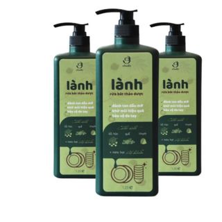 Nước rửa bát thảo dược đánh bay dầu mỡ, an toàn cho trẻ nhỏ, bảo vệ da tay siêu tiết kiệm 1,25 lít lành Thái Hưng