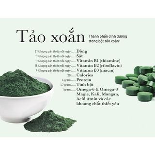 Tảo Xoắn Spirulina Nhật 2200 viên nội địa, cửa sổ vàng, tăng cường chất sơ, tảo xoắn tăng cường hệ miễn dịch