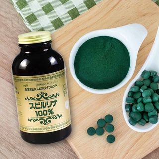 Tảo Xoắn Spirulina Nhật 2200 viên nội địa, cửa sổ vàng, tăng cường chất sơ, tảo xoắn tăng cường hệ miễn dịch