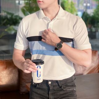 ÁO THUN NAM, ÁO POLO NAM, ÁO CỔ BẺ, POLO PHỐI MÀU P20