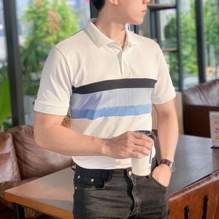 ÁO THUN NAM, ÁO POLO NAM, ÁO CỔ BẺ, POLO PHỐI MÀU P20