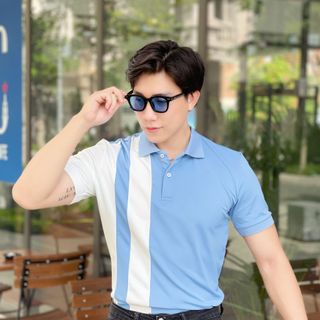 THUN POLO NAM, ÁO POLO NA, ÁO POLO, POLO PHỐI DỌC P59
