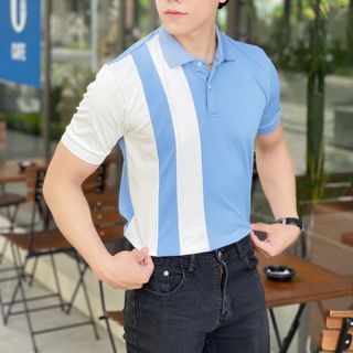 THUN POLO NAM, ÁO POLO NA, ÁO POLO, POLO PHỐI DỌC P59