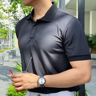 POLO TRƠN, ÁO THUN NAM TRƠN, ÁO THUN CỔ BẺ, POLO NAM T01