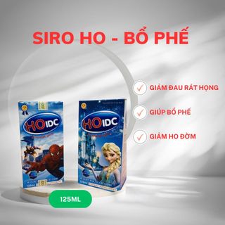 Thuốc ho siro IDC hỗ trợ bổ phế, thuốc ho cho bé giảm ho tiêu đờm hiệu quả hộp 125ml
