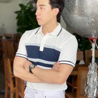 POLO, ÁO POLO NAM, ÁO CỔ TRỤ, THUN PHỐI MÀU P74