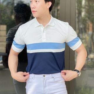 POLO, ÁO POLO, ÁO POLO NAM, THUN CỔ TRỤ, THUN POLO PHỐI P02