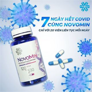 Thực phẩm Siberian novomin FORMULA 4, hỗ trợ ngăn oxy hóa , bảo vệ tế bào cơ thể Hộp 120 viên