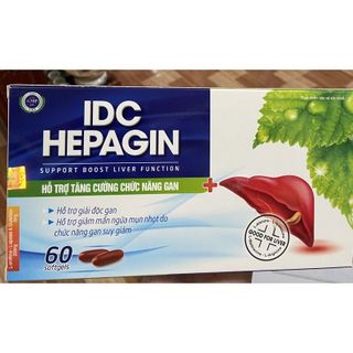 Mát gan IDC Livertop, thanh nhiệt mát gan hộp 60 viên
