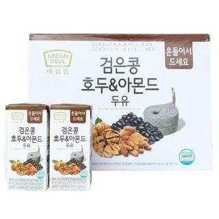 Sữa hạt óc chó-hạnh nhân-đỗ đen Hàn Quốc (Sữa hạt Hàn Quốc) (1 hộp x 3 xách x 24 hộp x 190ml)