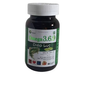 Omega 3.6.9 Diệp Lục làm giảm cholesterol máu, cải thiện thị lực – lọ 60 viên