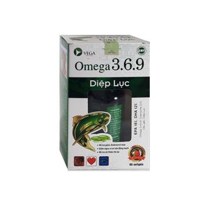 Omega 3.6.9 Diệp Lục làm giảm cholesterol máu, cải thiện thị lực – lọ 60 viên