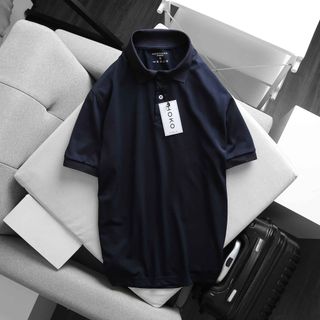 THUN POLO, ÁO THUN POLO, ÁO NAM, POLO NAM TRƠM XANH ĐEN T07