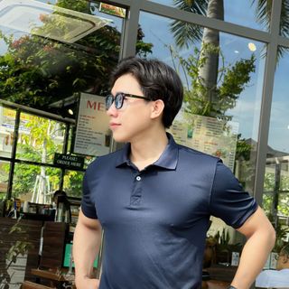 THUN POLO, ÁO THUN POLO, ÁO NAM, POLO NAM TRƠM XANH ĐEN T07